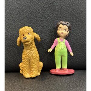 Lot Of 2 Disney Junior Fancy Nancy Figures Jojo And Frenchy Dog
